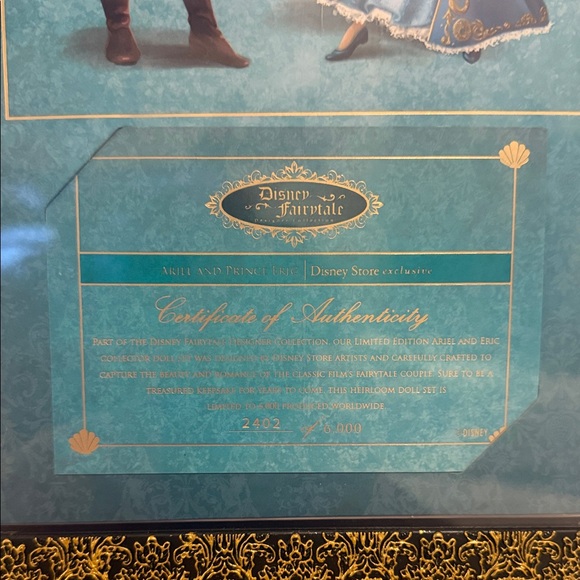 Disney Fairytale Collection Ariel and Eric in Blue and White - Picture 8 of 8